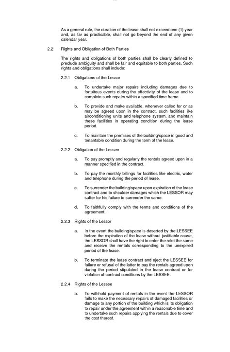 coa guidelines on vehicle rental
